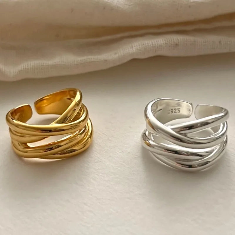 Sterling Silver Wide Open Ring