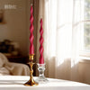 Spiral Twisted Taper Candles, Set of 2