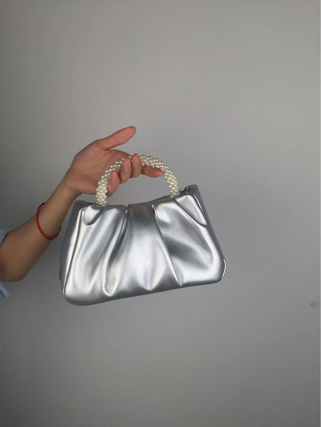 Pearl Handle Evening Clutch Bag