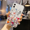 Clear Flower Silicone iPhone Case