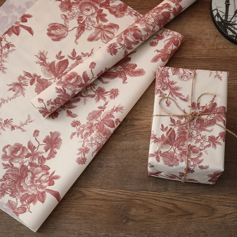 Hand-Kneaded Tissue Bouquet Wrapping Paper, 10 Sheets