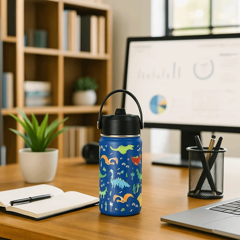 Cartoon Handheld Insulated Water Bottle