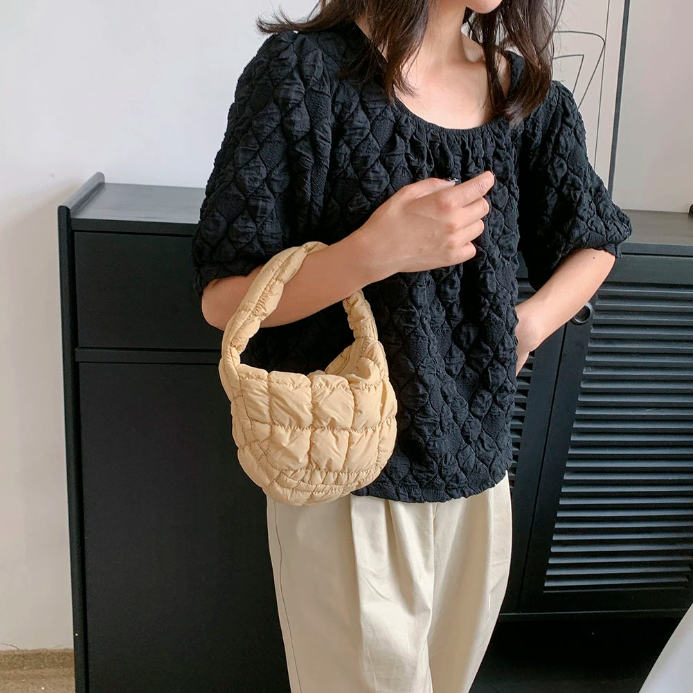 Quilted Padded Cloud Crossbody Bag