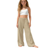 Girls Wide Leg Palazzo Beach Trousers