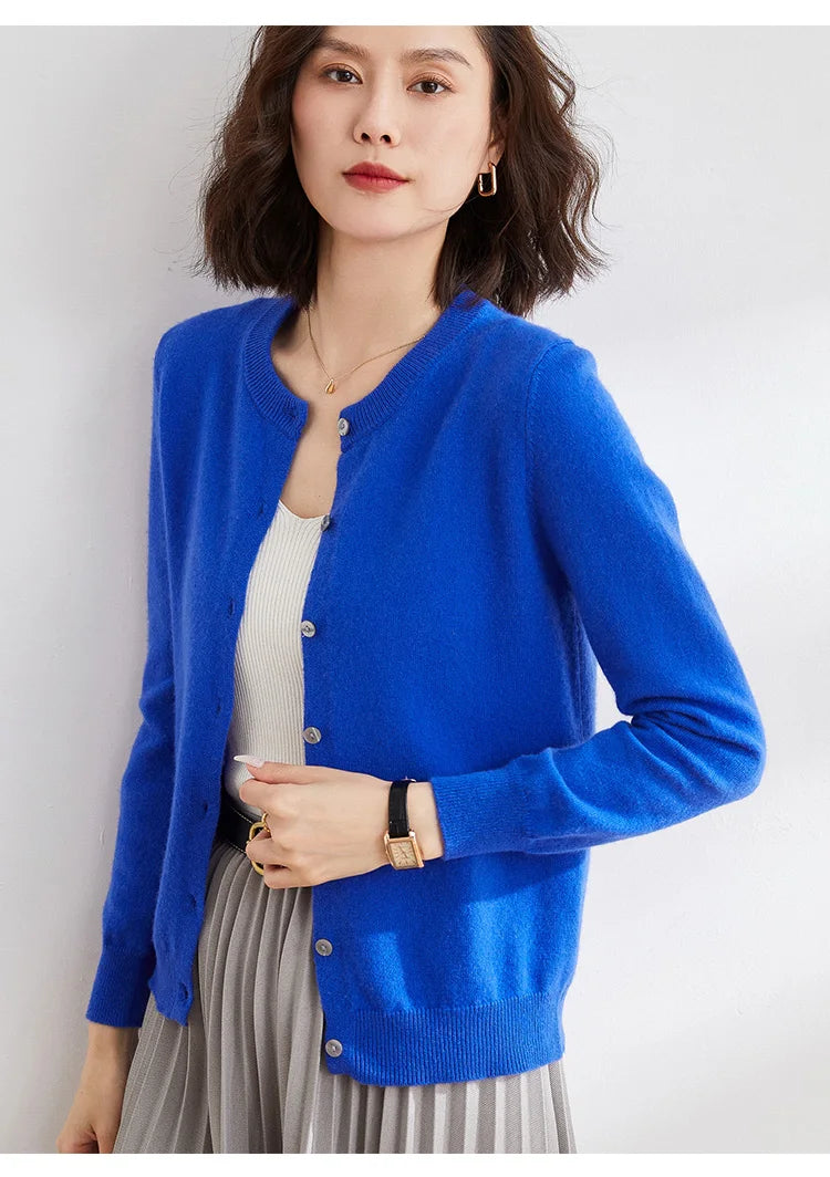 Soft Knit Loose Button Cardigan