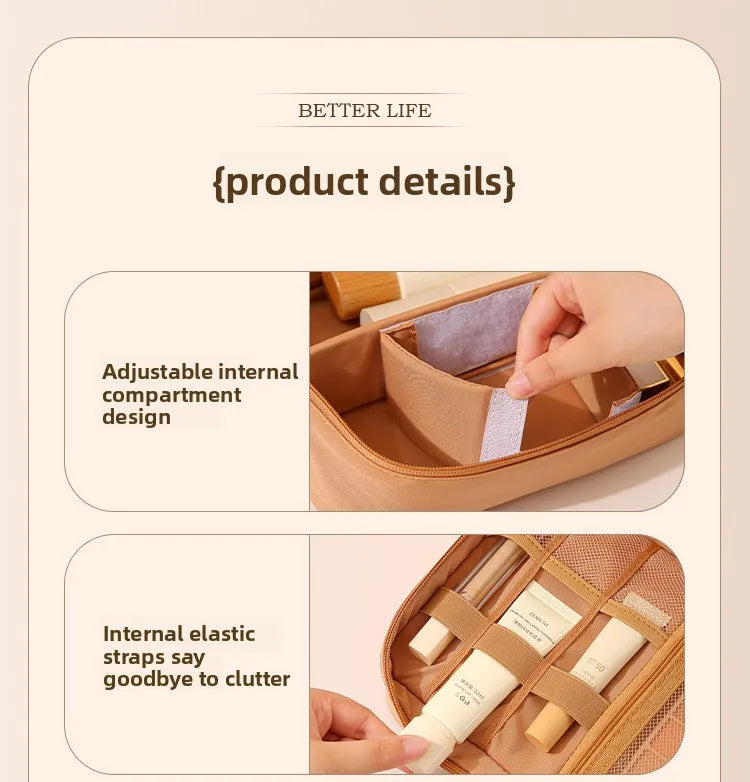 Double Layer Travel Cosmetic Organiser Bag