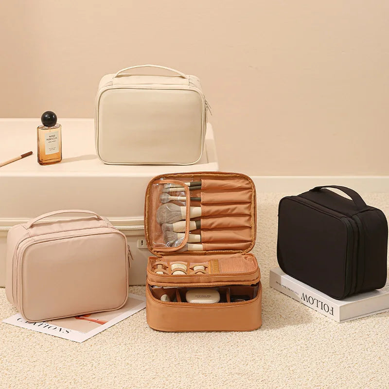 Double Layer Travel Cosmetic Organiser Bag