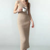 Ribbed Knit Cami Midi Dress