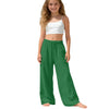 Girls Wide Leg Palazzo Beach Trousers