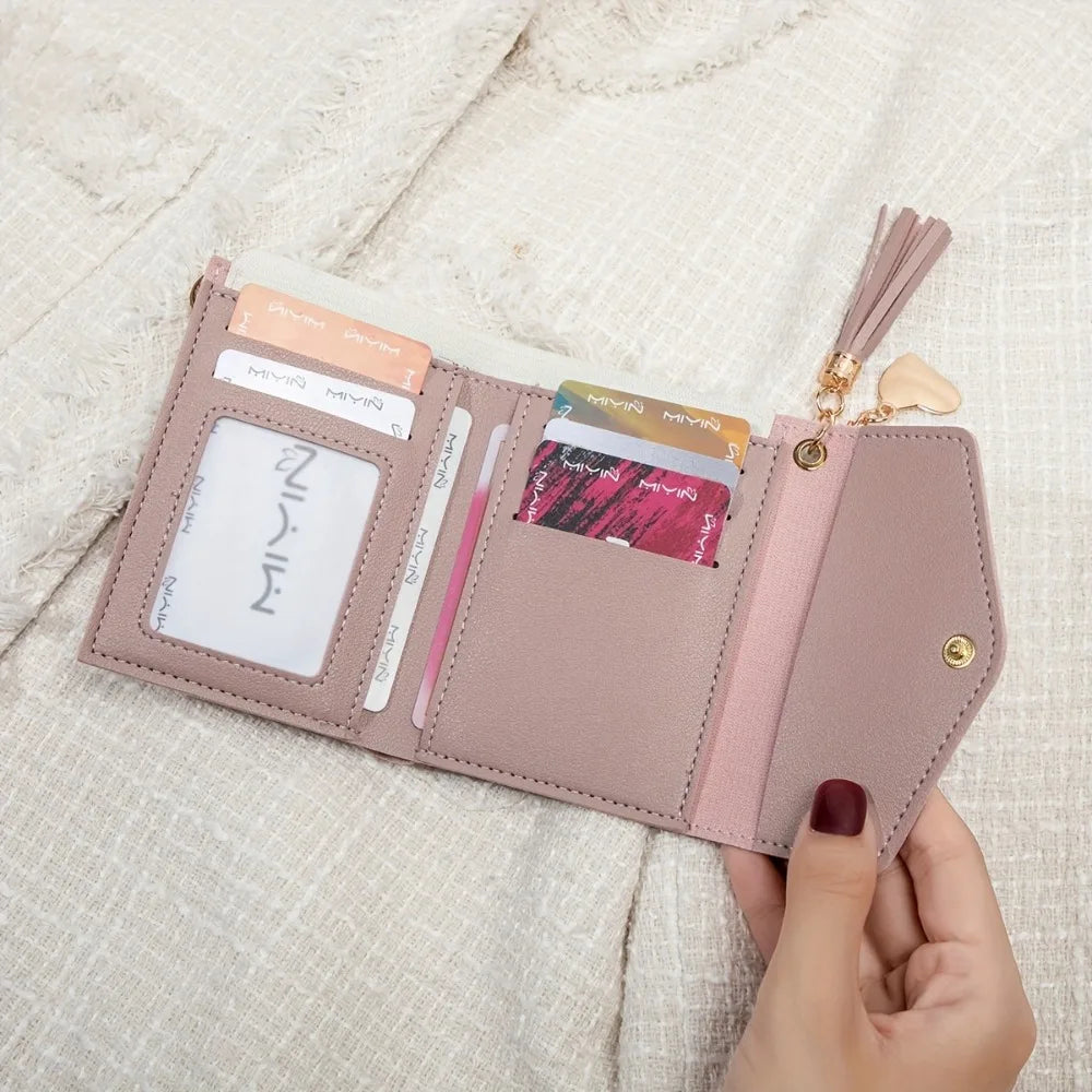 Slim Tassel Clutch Wallet