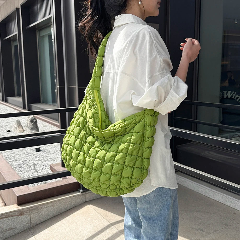 Quilted Padded Cloud Crossbody Bag