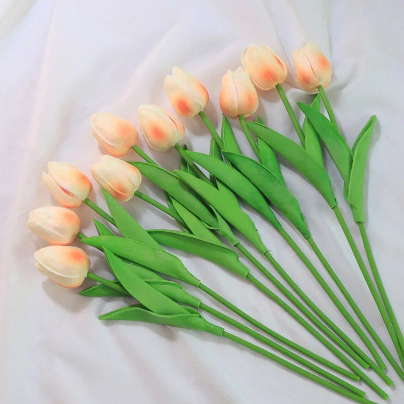 Artificial Silicone Tulips with Stems