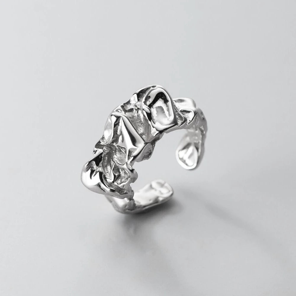 Sterling Silver Wide Open Ring