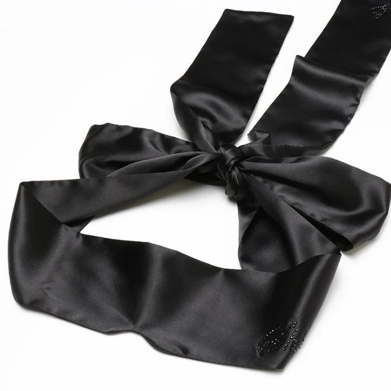Satin Ribbon Tie Sleep Mask