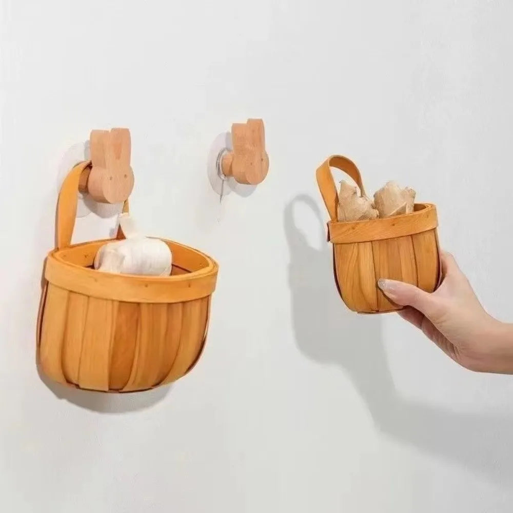 Handwoven Wall Hanging Storage Basket