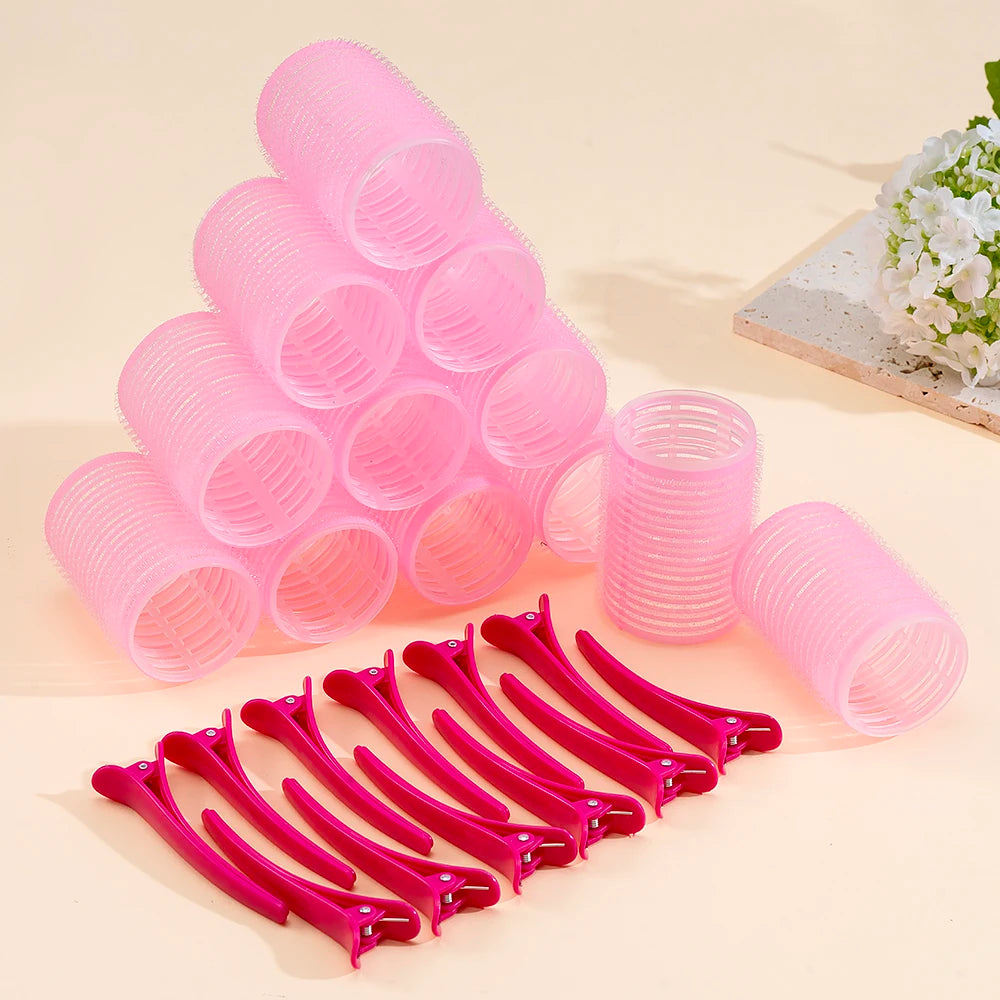 Self Grip Heatless Hair Rollers, 24 Piece Set