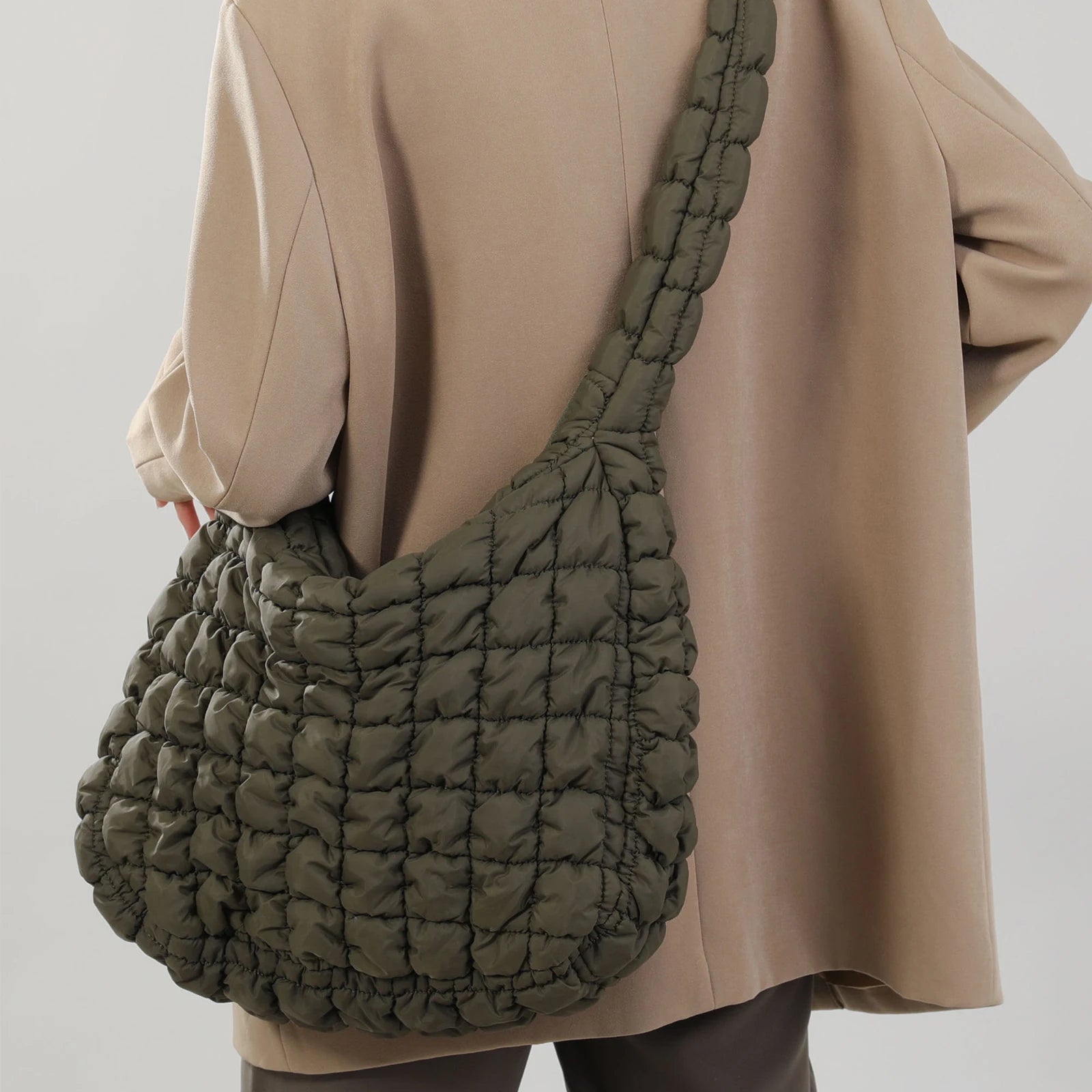 Quilted Padded Cloud Crossbody Bag