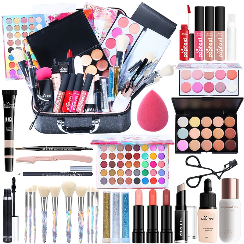 All In One Makeup Kit with Cosmetic Bag