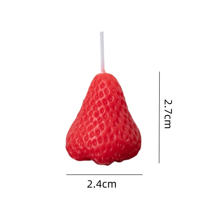 Strawberry Scented Candles, Set of 5
