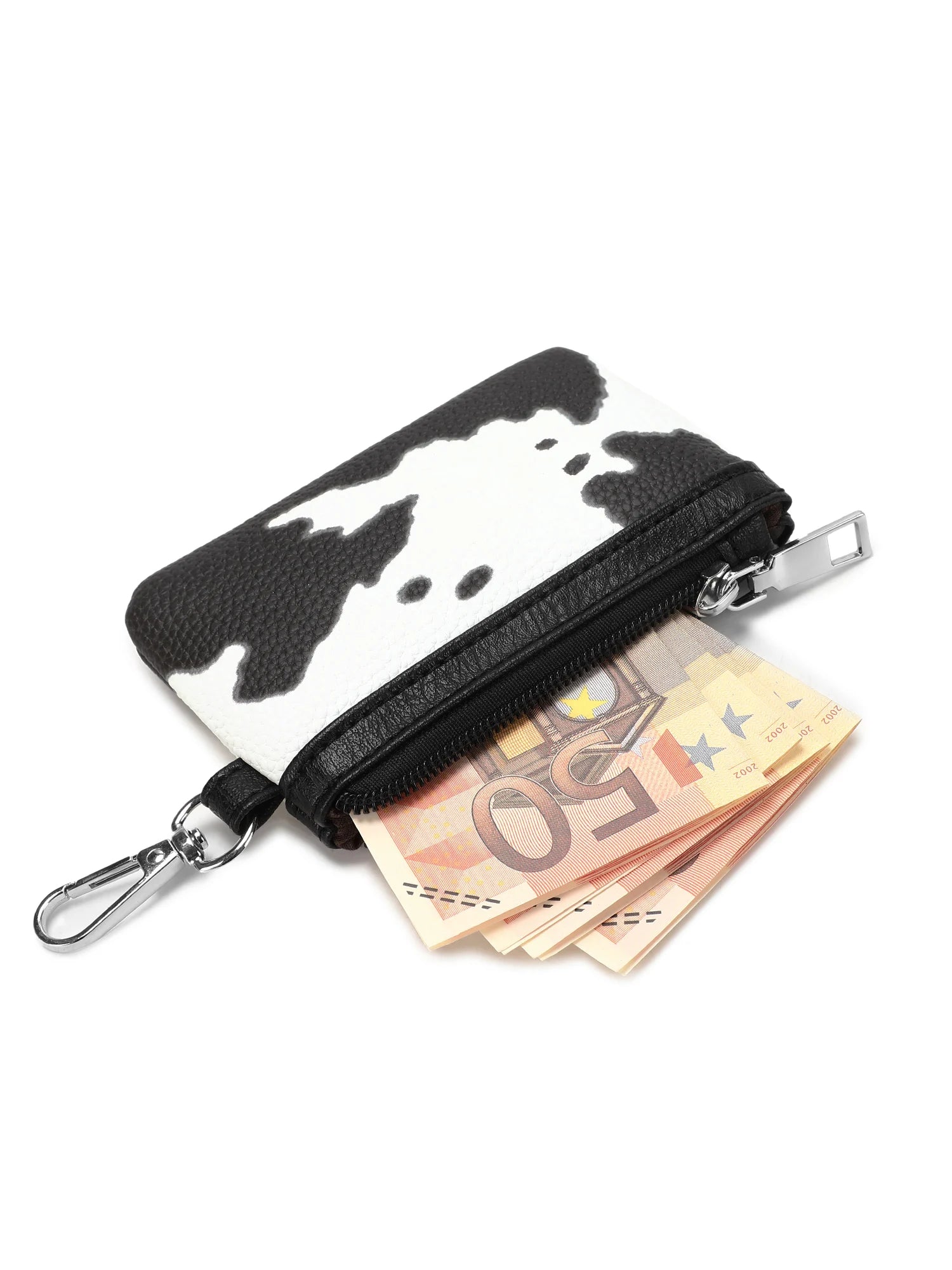 Leopard Print Zip Wristlet Wallet